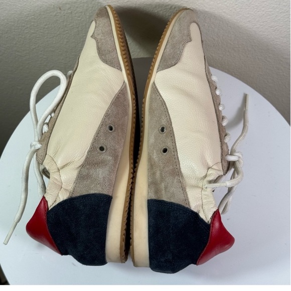 Tory Burch Sneakers-Tumbled Leather/Calf Leather/Suede. (Size US7) includes box - Picture 4 of 10